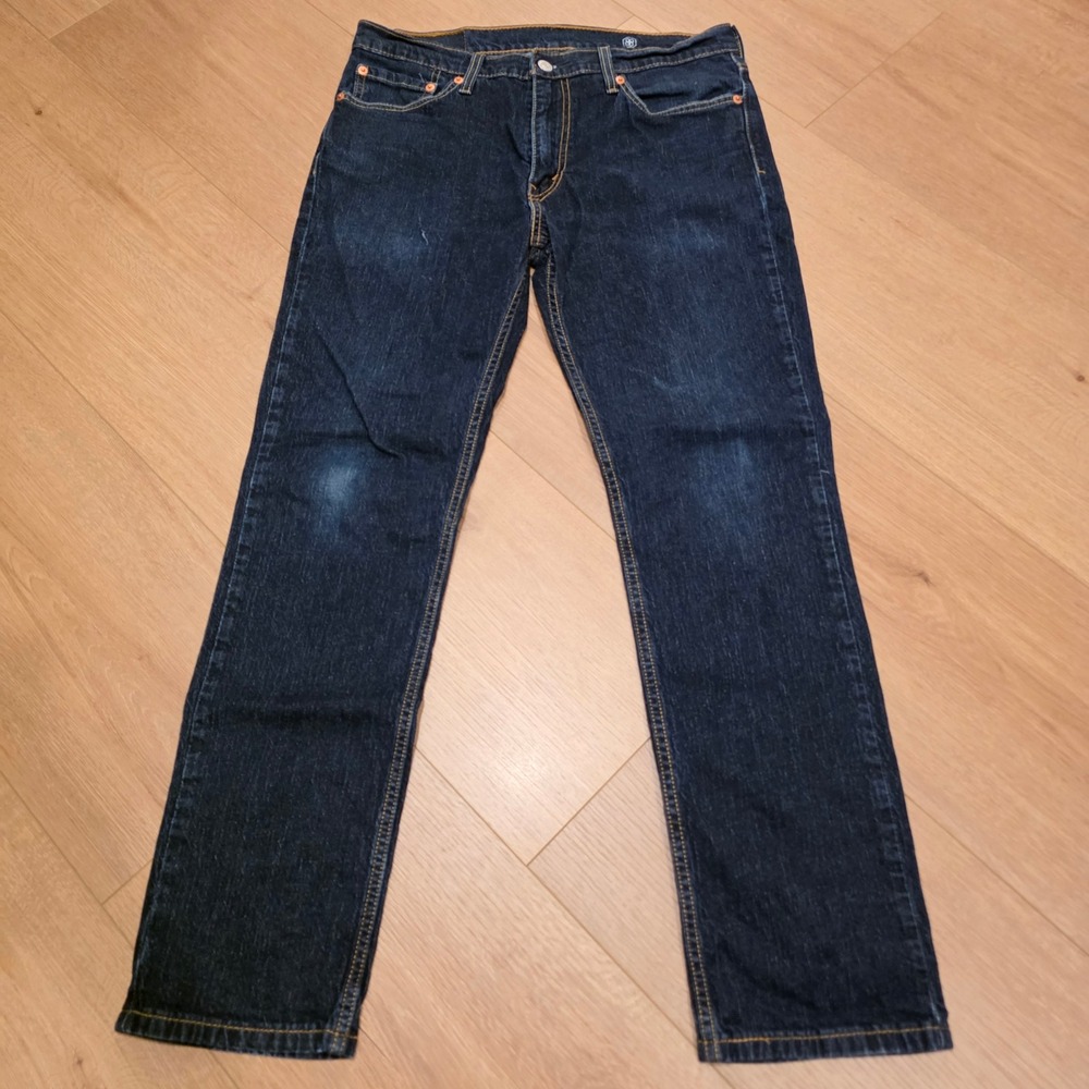 Levis 511 Slim Fit Jeans Mens Fits 32x30 Dark Wash Indigo Blue Denim